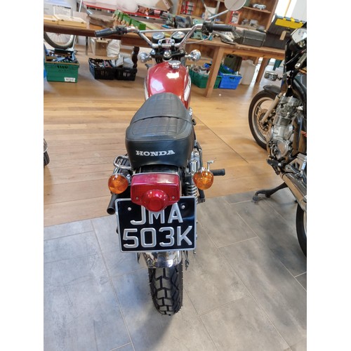 530A - Honda 350 K reg motorcycle / motorbike, historic vehicle registered V5, MOT & Tax exempt various pap... 