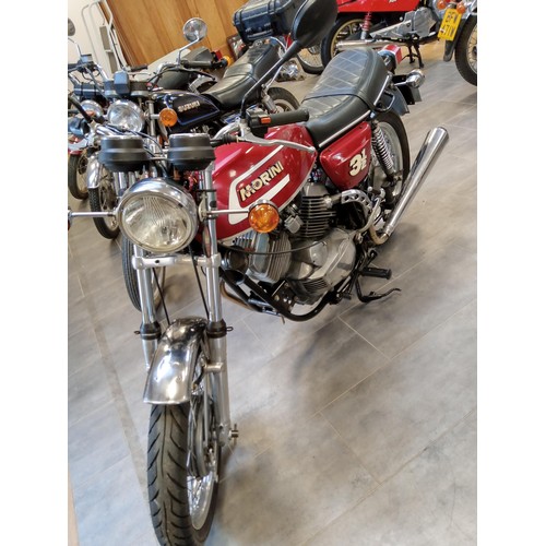 530B - Morini 3 1/2 Strada motorcycle / motorbike, TLS front brake, good condition, stainless steel pipes, ... 