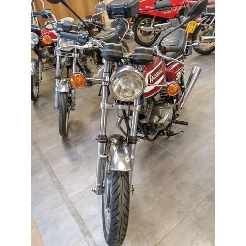 530B - Morini 3 1/2 Strada motorcycle / motorbike, TLS front brake, good condition, stainless steel pipes, ... 