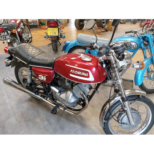 530B - Morini 3 1/2 Strada motorcycle / motorbike, TLS front brake, good condition, stainless steel pipes, ... 