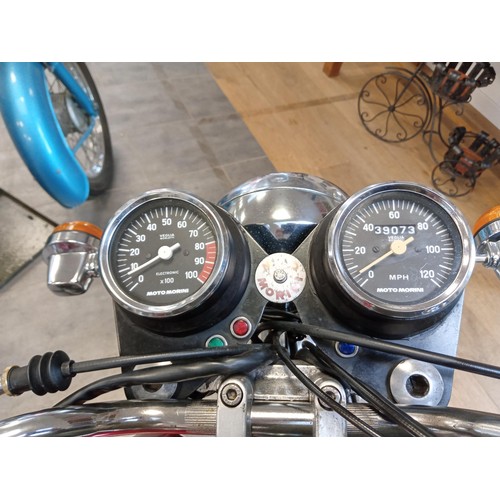 530B - Morini 3 1/2 Strada motorcycle / motorbike, TLS front brake, good condition, stainless steel pipes, ... 