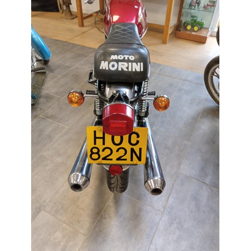 530B - Morini 3 1/2 Strada motorcycle / motorbike, TLS front brake, good condition, stainless steel pipes, ... 