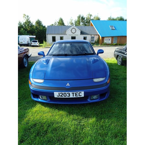 604 - Mitsubishi 3000 GTO automatic motorcar 134000 miles, metallic blue import, bodywork appears to be in... 