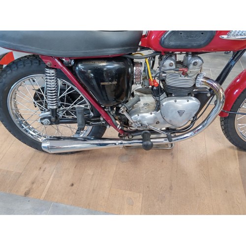 477A - 1960's Triumph 5TA, 500cc motorcycle / motorbike, Boyer Brandsen electronic ignition conversion to d... 