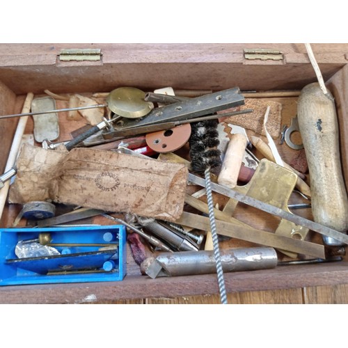 25 - Selection of clock and watchmakers tools etc