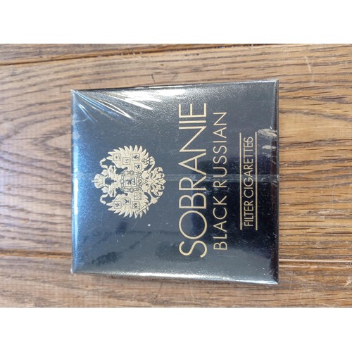 59 - Sealed Sobranie Black Russian filter cigarettes