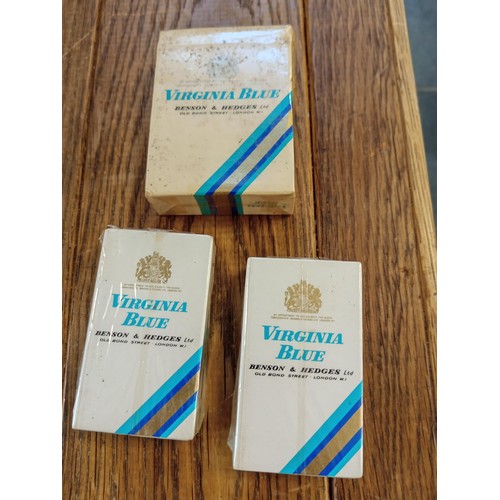 63 - 2 x Sealed Virginia Blue Benson & Hedges ltd 10 pack & 1 x sealed 20 pack of cigarettes