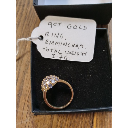 66 - 9 carat gold ring.  Birmingham weighs 3.7g approx