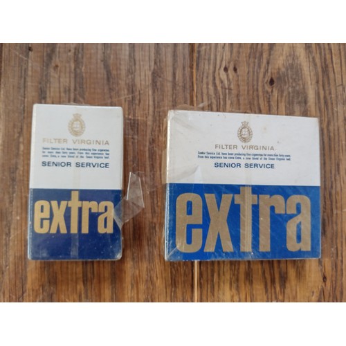 75 - 2 packets sealed vintage cigarettes Senior Service Extra 1 x 10 1 x 20