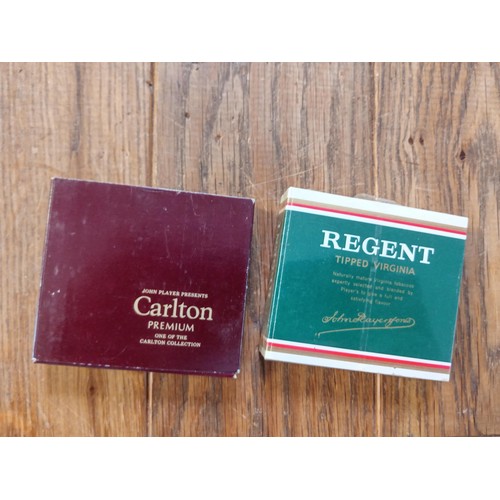 77 - Packet of 20 John Player Carlton Premium cigarettes unsealed but complete & a Players Navy Cut Regen... 