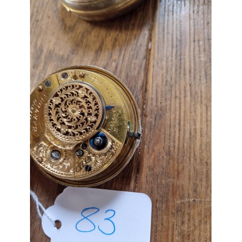 83 - 2 x vintage pocket watches, as they have come into us see photos