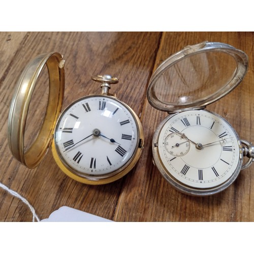 83 - 2 x vintage pocket watches, as they have come into us see photos