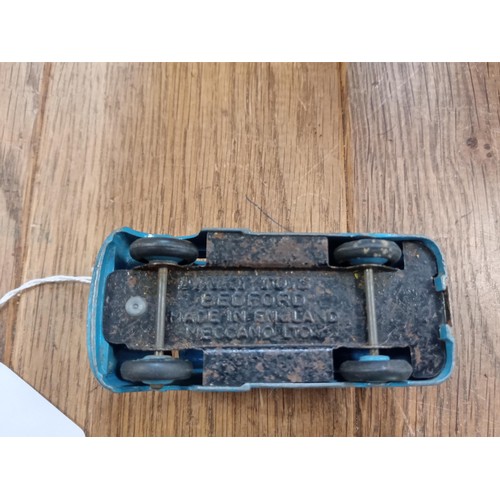 93 - 3 x vintage Corgi & Dinky toys, Ford Thames caravan, NCB Electric van & Bedford Ovaltine van