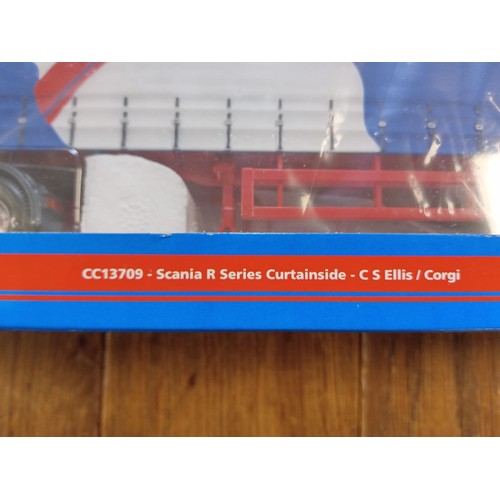 103 - Corgi Limited edition Hauliers of Renown CC13709 - Scania R Series Curtainside - C S Ellis / Corgi s... 