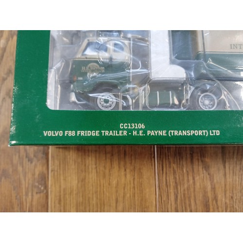 111 - Corgi Limited Edition CC13106 Volvo F88 Fridge Trailer - H E Payne (Transport) Ltd scale 1:50