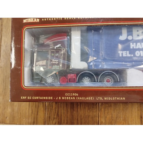 119 - Corgi Limited Edition CC11906 ERF EC Curtainside - J B McBean (Haulage) Ltd, Midlothian scale 1:50