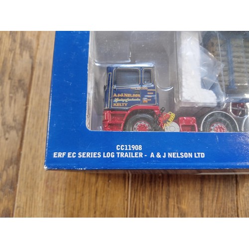 121 - Corgi Limited Edition CC11908 ERF EC Series Log Trailer - A & J Nelson Ltd scale 1:50