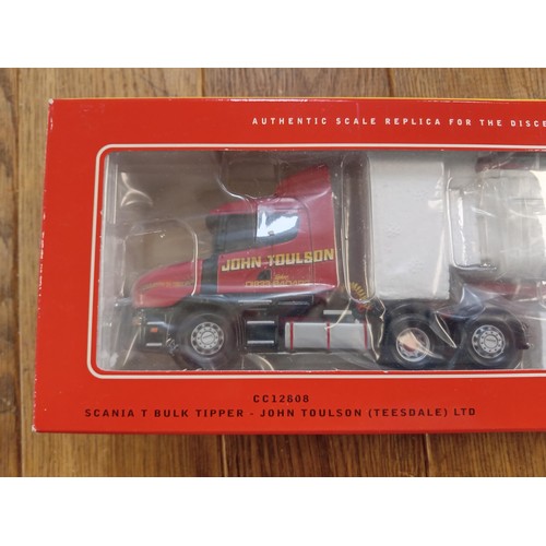 126 - Corgi Limited Edition CC12808 Scania T Bulk Tipper - John Toulson (Teesdale) Ltd scale 1:50