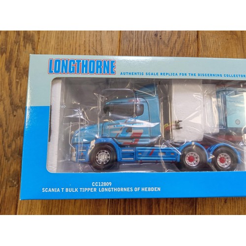 129 - Corgi Limited Edition CC12809 Scania T Bulk Tipper Longthornes of Hebden scale 1:50