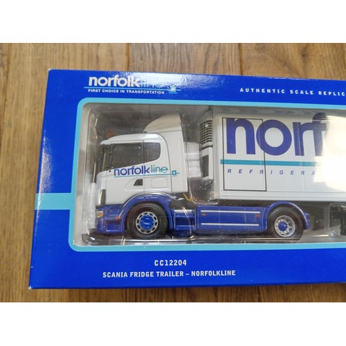 131 - Corgi Limited Edition CC12204 Scania Fridge Trailer Norfolkline scale 1:50