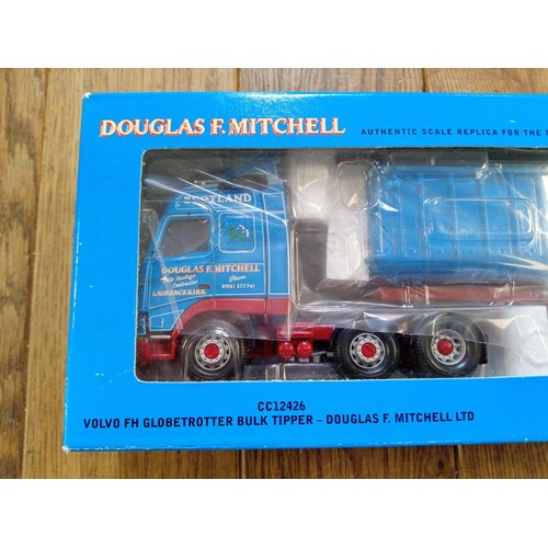 140 - Corgi Limited Edition CC12426 Volvo FH Globetrotter Bulk Tipper Douglas F Miutchell Ltd scale 1:50