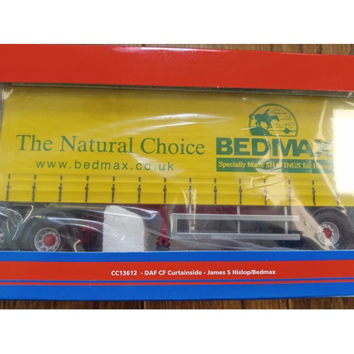 153 - Corgi Limited Edition Hauliers of Renown CC13612 DAF CF Curtainside James S Hislop Bedmax scale 1:50