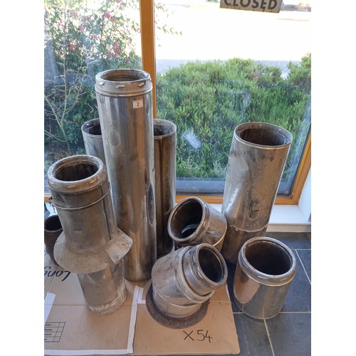 2 - Good selection of insulated wood multi fuel chimney pieces