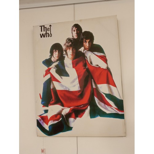 22 - Canvas of The Who 80cm x 60cm approx