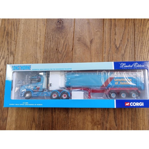 39 - Corgi Limited Edition CC12809 Scania T Bulk Tipper Longthornes of Hebden scale 1:50