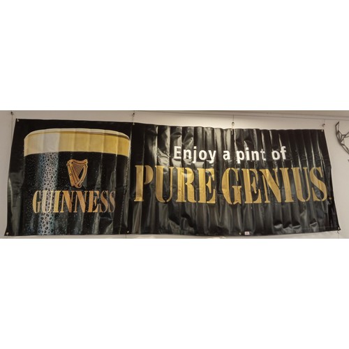 60 - Large Guinness advertising banner genuine