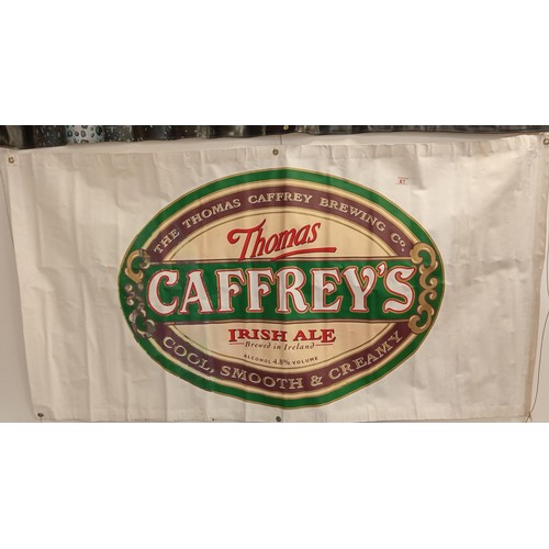 61 - Caffrey's Irish Ale advertising banner genuine