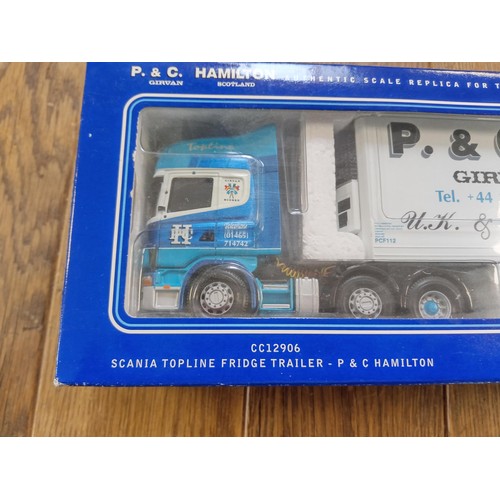 68 - Corgi Limited Edition CC12906 Scania Topline Fridge Trailer P & C Hamilton scale 1:50