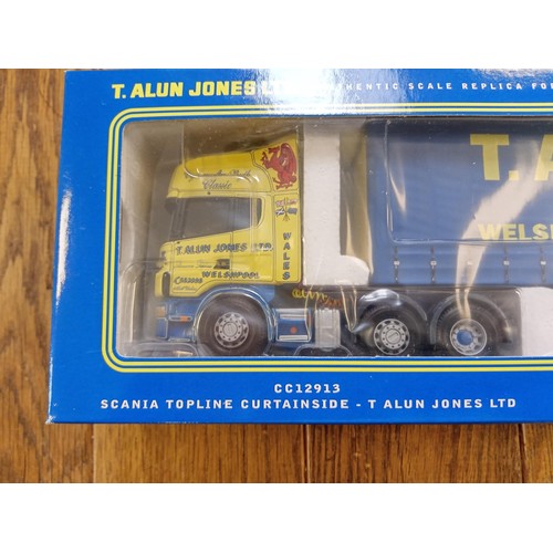 70 - Corgi Limited Edition CC12913 Scania Topline Curtainside T Alun Jones Ltd