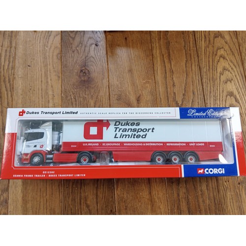 71 - Corgi Limited Edition CC12202 Scania Fridge Trailer Dukes Transport Ltd scale 1:50