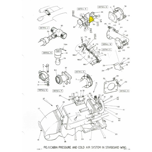 27 - Non-Return Valve Cabin Atmosphere Control 27KD/4631324 501670 Normalair-Garrett English Electric Can... 