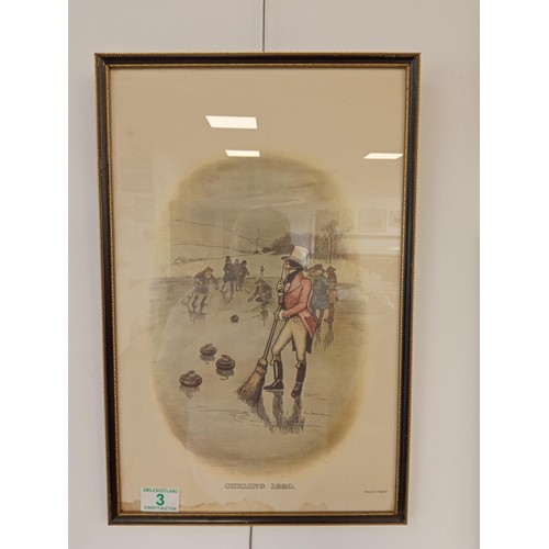 3 - 7 x Framed Johnnie walker 1820 sporting prints