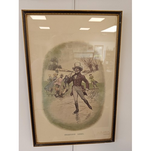 3 - 7 x Framed Johnnie walker 1820 sporting prints