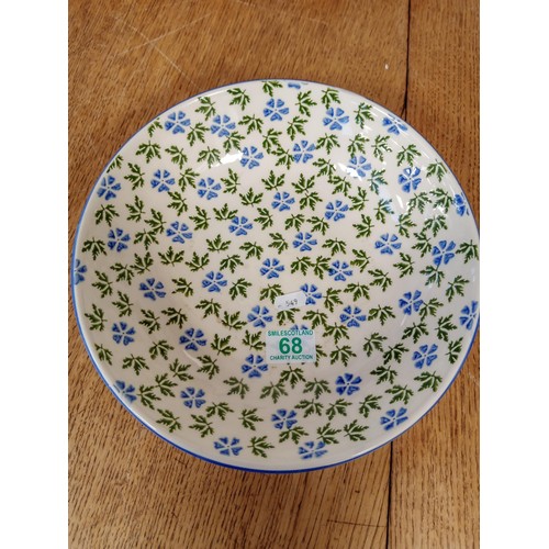 68 - Brixton Pottery Geranium Large serving dish