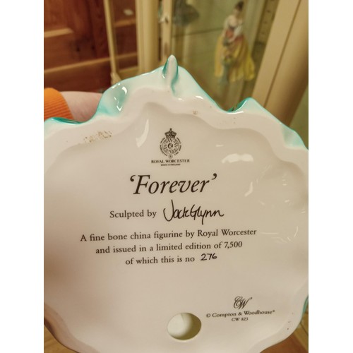 101 - Coalport Millenium Debut - Limited edition - CW465 plus Royal Worcester 'Forever'  - limited edition... 