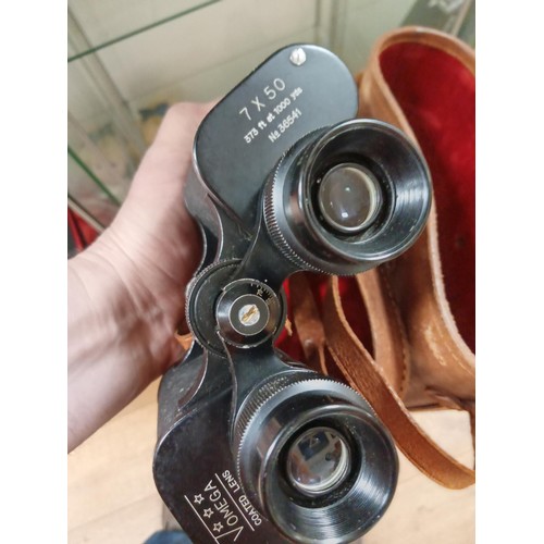 122 - Cased Binoculars by Vomega 7 x 50