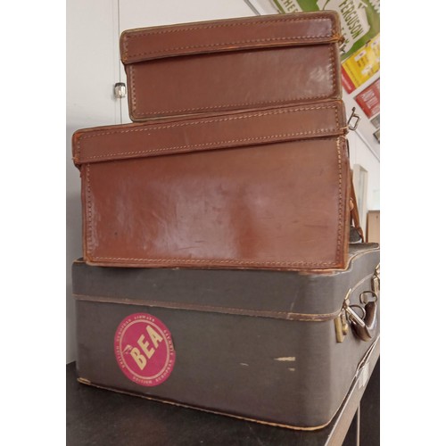 150 - 2 x leather cases and 1 other