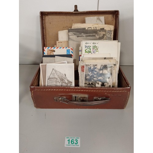 163 - Selection of vintage postcards, etc