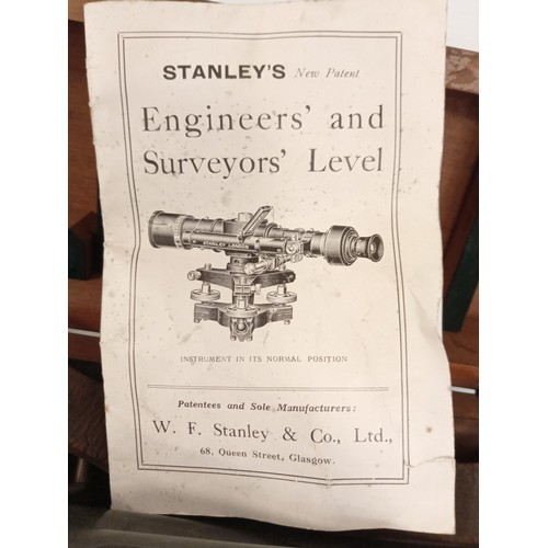 164 - WS Stanley & Co No 0313 1922 Improved engineers' and surveyors' level