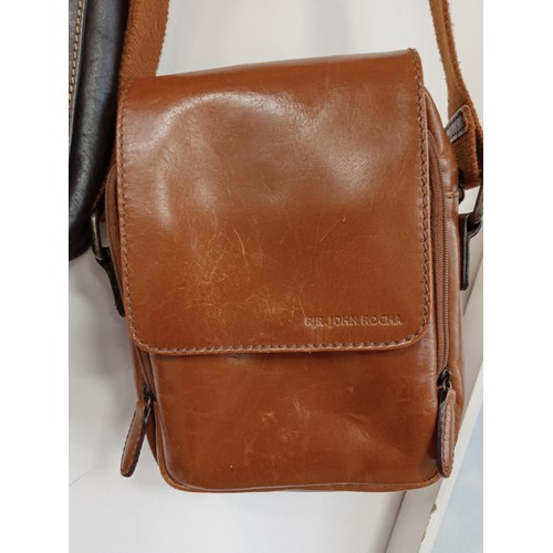 169 - RJR John Rocha leather messenger bag and leather laptop bag