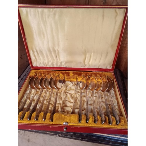 213 - Seven various boxed EPNS cutlery ware.