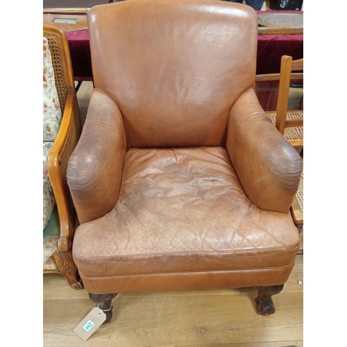 294 - Tetrad Leather armchair.