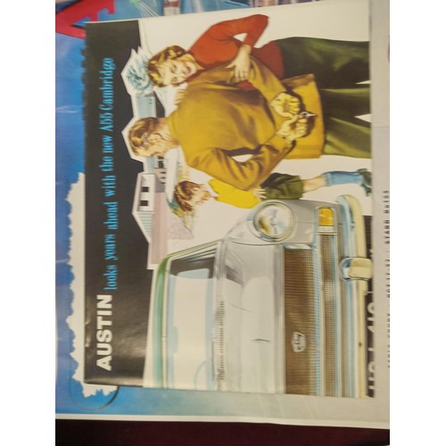 323 - Selection of vintage Austin car advertising brochures.