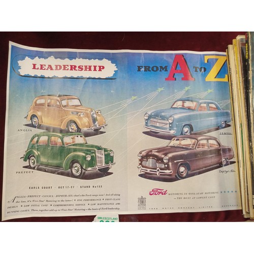 323 - Selection of vintage Austin car advertising brochures.