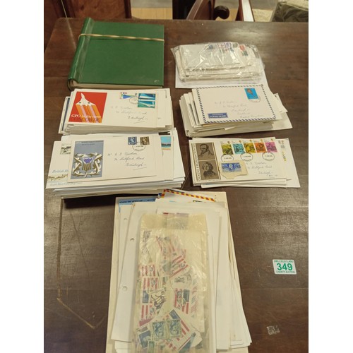 349 - Selection of first day covers, stamps, etc.