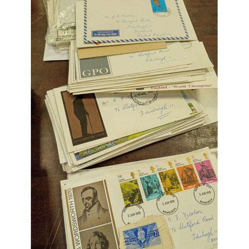 349 - Selection of first day covers, stamps, etc.